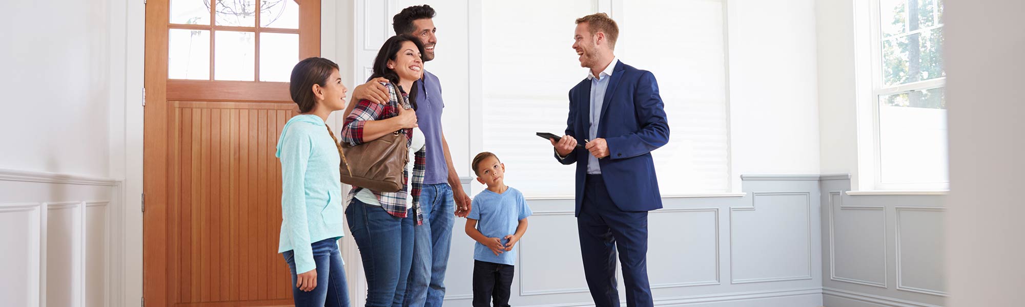 Family with Realtor